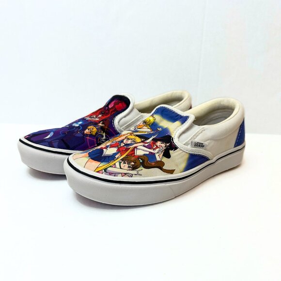 Vans Sailor Moon Slip On ComfyCush Pretty Guardians Sneakers - Picture 2 of 10